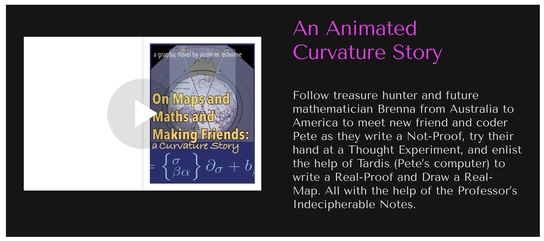 You can preview a sample of “A Curvature Story” on my website https://unconcise.com/about